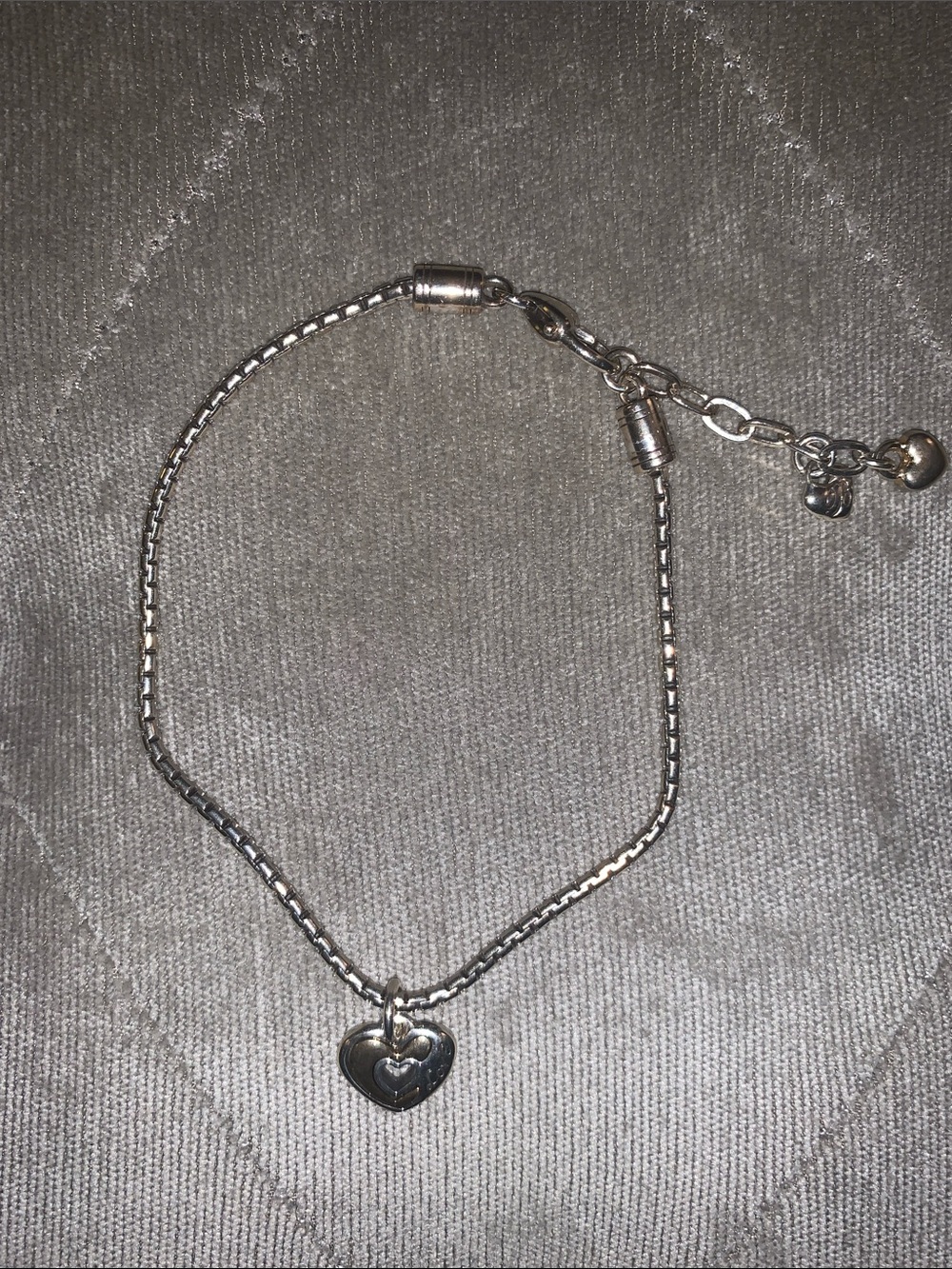 Silver Heart Charm anklet - Women Accessories